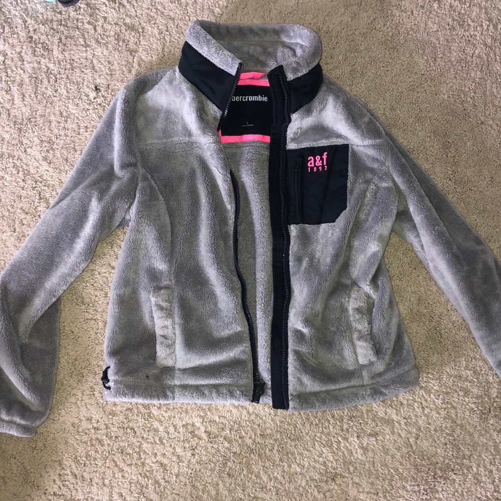 Abercrombie YOUTH fuzzy jacket
